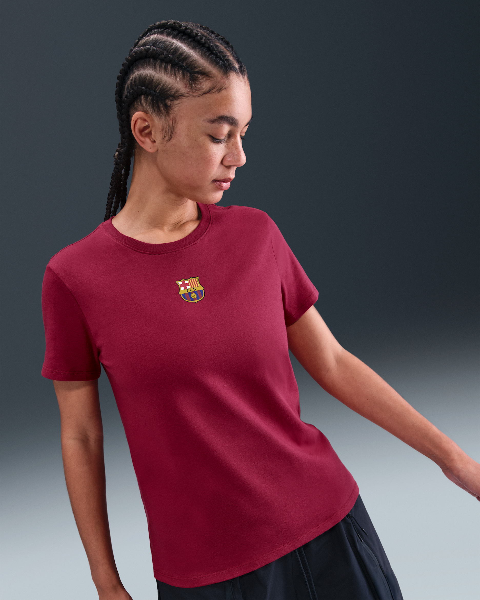 FC Barcelona Nike XL ストライプシャツ FC Barcelona Nike Kadın Futbol Tişörtü. Nike TR